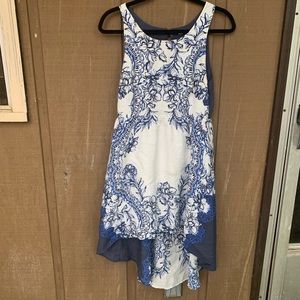 Free People floral high-low dress
